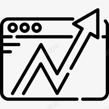 图表数字营销48线性图标图标