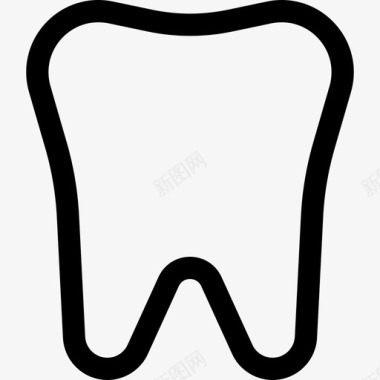 牙齿健康23线性图标图标