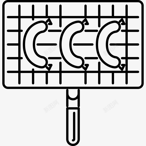 烤架厨房29线性图标svg_新图网 https://ixintu.com 厨房29 烤架 线性