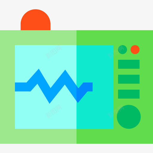 心电图医疗器械平板图标svg_新图网 https://ixintu.com 医疗器械 平板 心电图