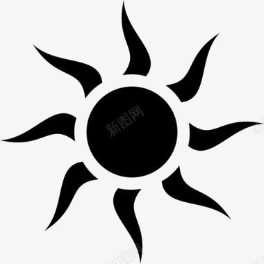 太阳光螺旋桨图标图标