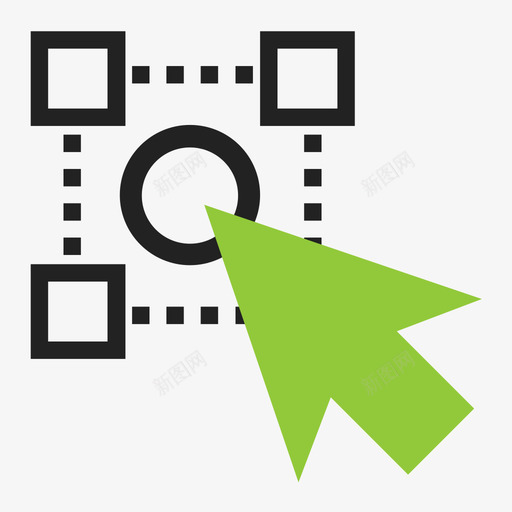 指针中心焦点图标svg_新图网 https://ixintu.com 中心 指针 焦点