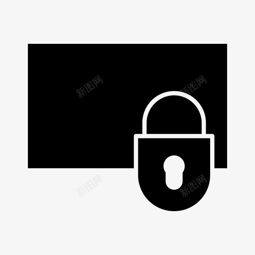 锁屏隐私安全图标svg_新图网 https://ixintu.com 安全 精华系列v2 锁屏 隐私
