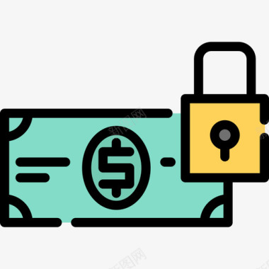 现金营销10线性颜色图标图标