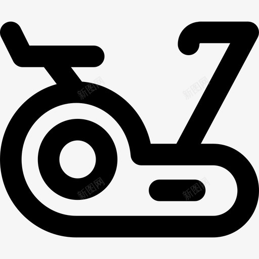 固定自行车运动型31直线型图标svg_新图网 https://ixintu.com 固定自行车 直线型 运动型31
