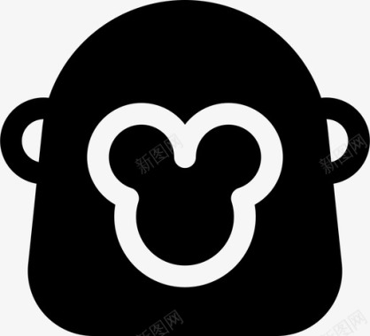 猴子猿哺乳动物图标图标