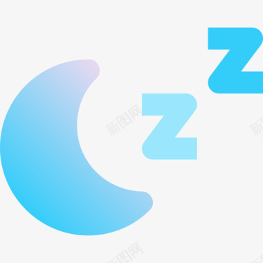 睡眠健康5蓝色图标图标