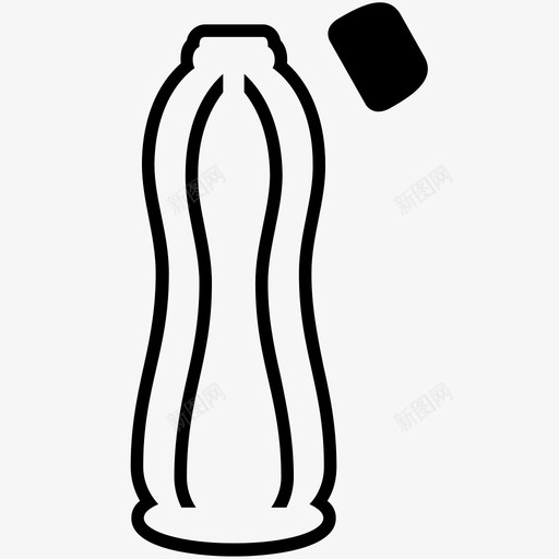 瓶子干净容器图标svg_新图网 https://ixintu.com 卫生 容器 干净 水瓶 瓶子