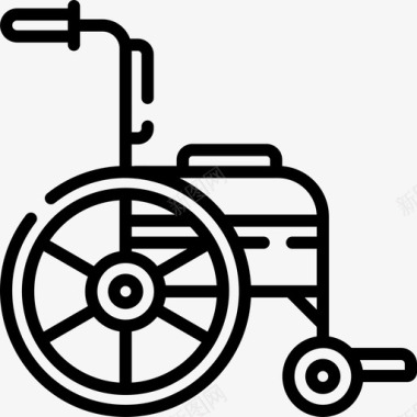 轮椅医疗器械4直线型图标图标