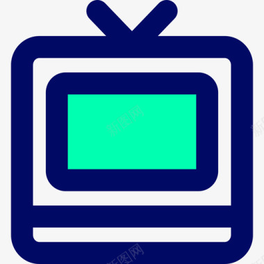 电视假日9绿影图标图标