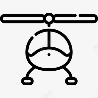 直升机机场30直线型图标图标
