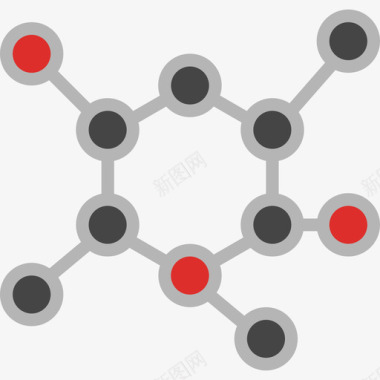 分子科学39扁平图标图标