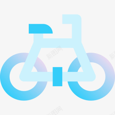 自行车健康5蓝色图标图标