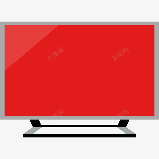 电视技术和设备2平面图标svg_新图网 https://ixintu.com 平面 技术和设备2 电视
