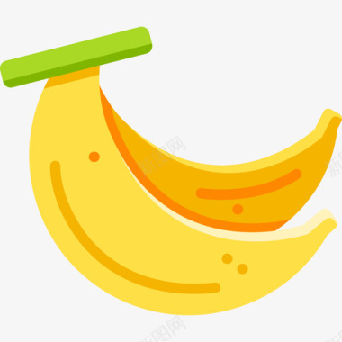 香蕉热带8扁平图标图标