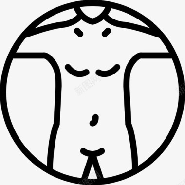人体解剖学医生图标图标