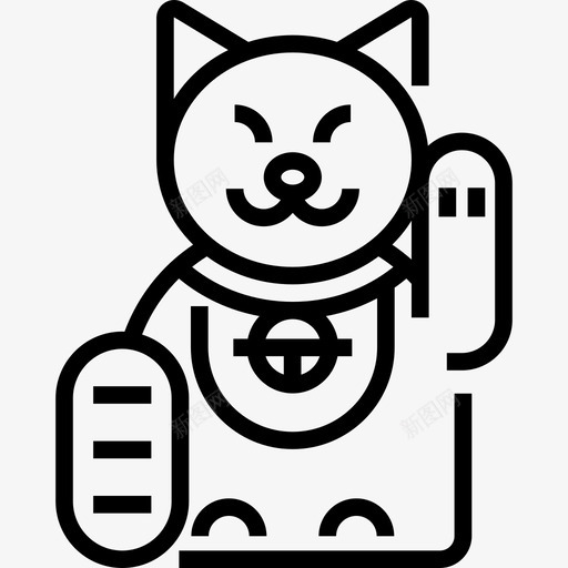 Maneki日语17线性图标svg_新图网 https://ixintu.com Maneki 日语17 线性