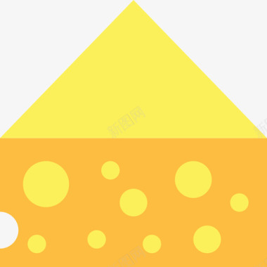 奶酪快餐22扁平图标图标