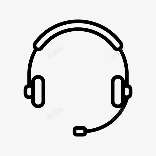 耳机客户服务帮助图标svg_新图网 https://ixintu.com 客户服务 帮助 支持 电子商务2 耳机