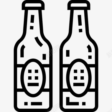 啤酒17号酒吧直系图标图标