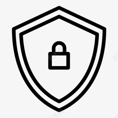 保险箱锁防护装置图标图标