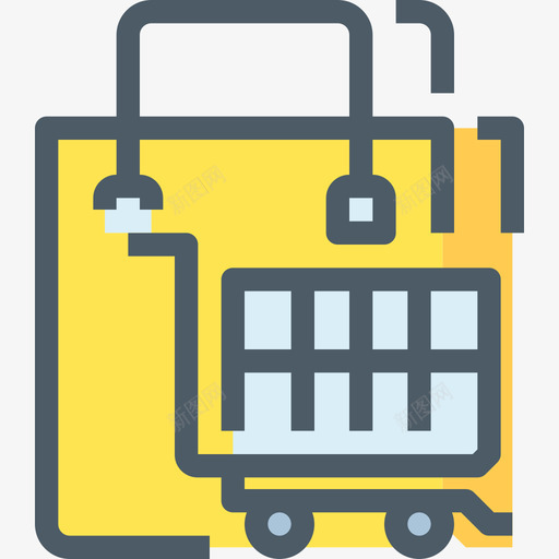 购物袋购物和电子商务4线性颜色图标svg_新图网 https://ixintu.com 线性颜色 购物和电子商务4 购物袋