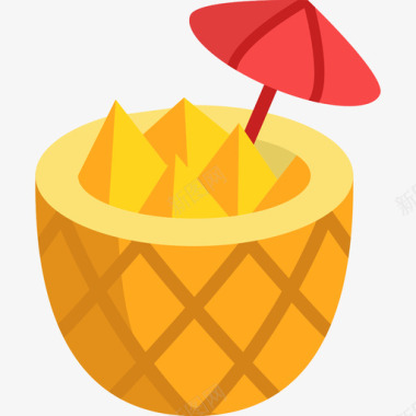 菠萝夏季食品饮料2无糖图标图标