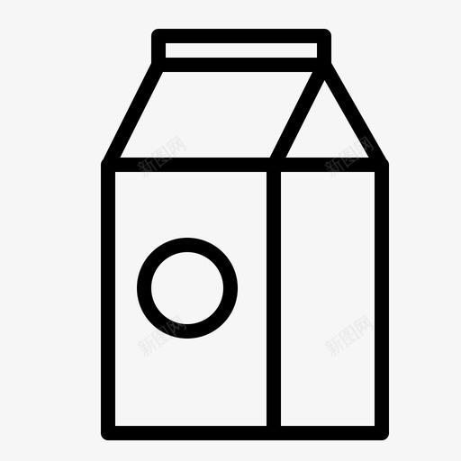 牛奶袋子饮料图标svg_新图网 https://ixintu.com 牛奶 纸张 袋子 食品和饮料概述 饮料