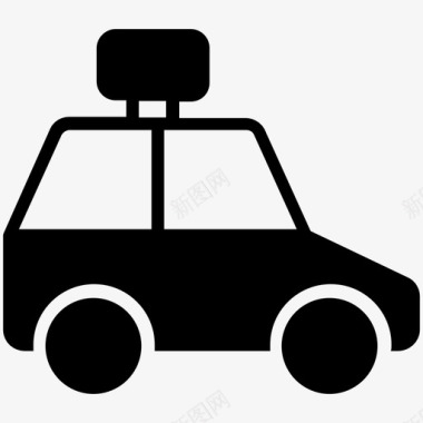 出租车双门轿车车辆图标图标