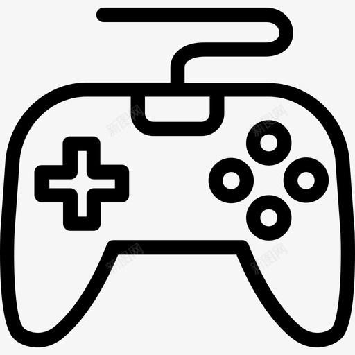 游戏板小工具和设备线性图标svg_新图网 https://ixintu.com 小工具和设备 游戏板 线性