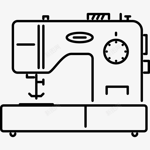 缝纫机电子23线性图标svg_新图网 https://ixintu.com 电子23 线性 缝纫机