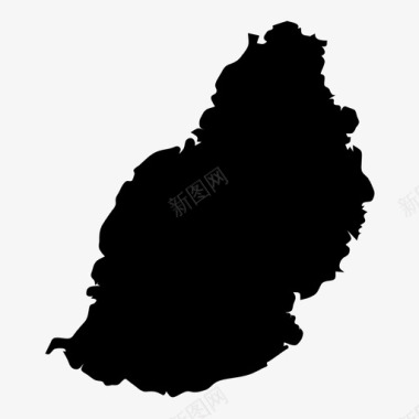 毛里求斯国家地理图标图标