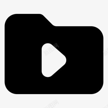 视频文件夹档案媒体文件图标图标