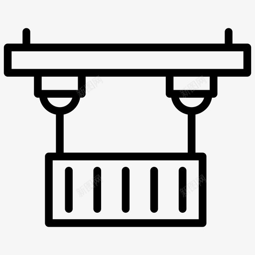 集装箱升降机起重机吊钩起重机升降机图标svg_新图网 https://ixintu.com 机器人工程线图标 起重机升降机 起重机吊钩 起重机滑轮 重量升降机 集装箱升降机