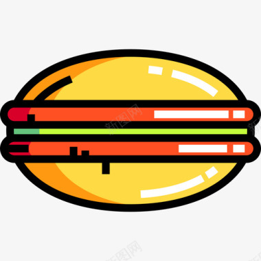 桃乐木亚洲食品7线性颜色图标图标