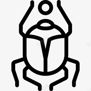 圣甲虫文化社区2线性图标图标