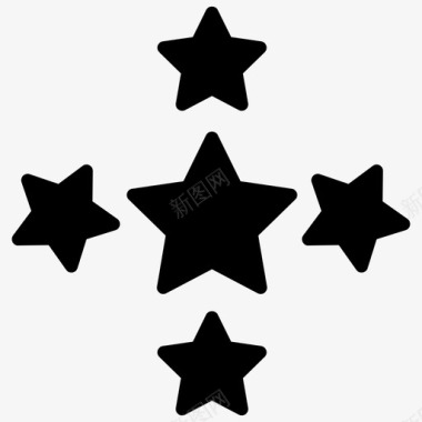星星五角评级星图标图标