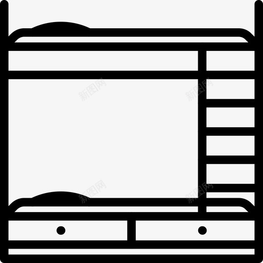 双层床4户直系图标svg_新图网 https://ixintu.com 4户 双层床 直系
