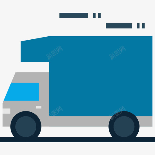 卡车购物86平的图标svg_新图网 https://ixintu.com 卡车 平的 购物86