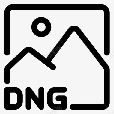 dng格式文件图像图标图标