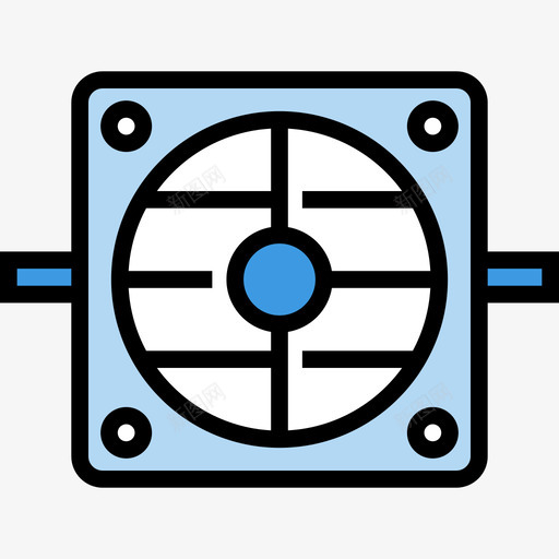 通风4户线性颜色图标svg_新图网 https://ixintu.com 4户 线性颜色 通风