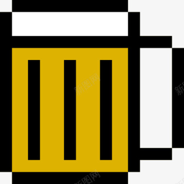 啤酒食品33线性颜色图标图标