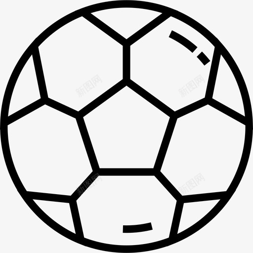 足球学习13线性图标svg_新图网 https://ixintu.com 学习13 线性 足球