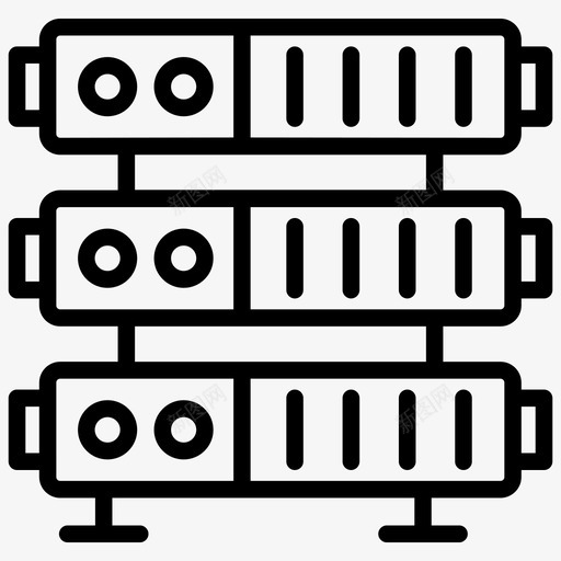 网络主机数据库主机图标svg_新图网 https://ixintu.com 主机 数据库 机器人工程线图标 网络 网络主机 网络服务器