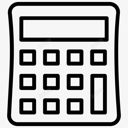 计算器帐户计算图标svg_新图网 https://ixintu.com 估算 帐户 计算 计算器 项目管理线向量图标