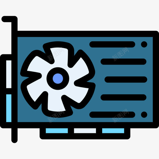 冷却器计算机组件4线性颜色图标svg_新图网 https://ixintu.com 冷却器 线性颜色 计算机组件4