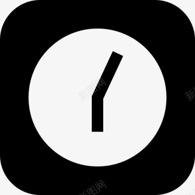 时钟苹果徽标5填充图标图标