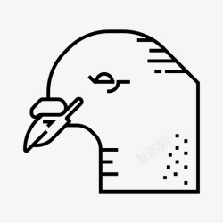 鸽子肉鸽子动物鸟图标高清图片
