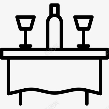 餐桌食物88直系图标图标