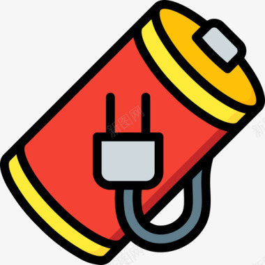 电池essentials26线性颜色图标图标